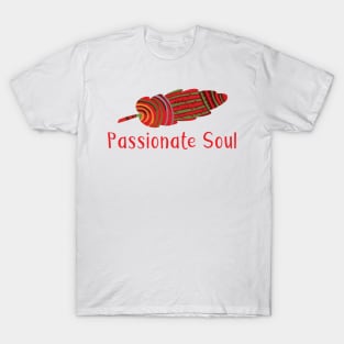 Passionate Soul - Feather Charms abstract illustration GC-107-03 T-Shirt